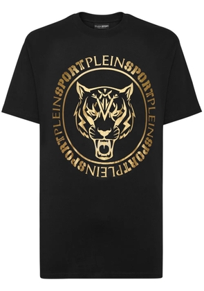 Plein Sport SS logo-print cotton T-shirt - Black