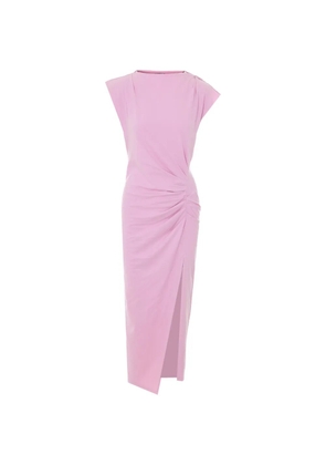 MARANT ÉTOILE Nadela ruffled split midi dress - Pink