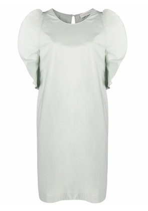 Le Tricot Perugia ruffle-cuff mini dress - Green