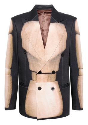 KidSuper Mannequin graphic-print blazer - Black