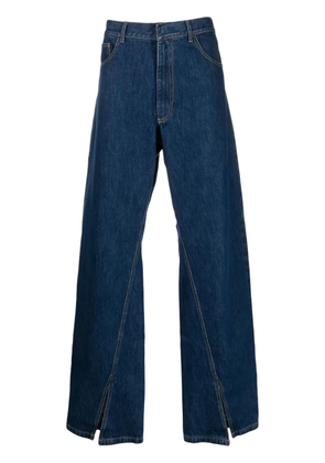 Bianca Saunders wide-leg denim trousers - Blue