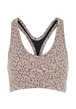 Varley Selma cheetah-print sports bra - Brown