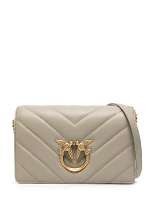 PINKO Classic Love leather shoulder bag - Green