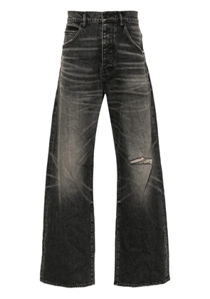 Purple Brand P018 mid-rise wide-leg jeans - Black