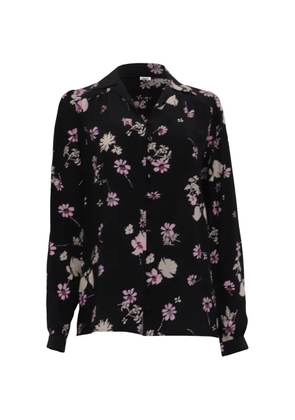 Valentino Garavani Pre-Owned floral-printed long-sleeve blouse - Black