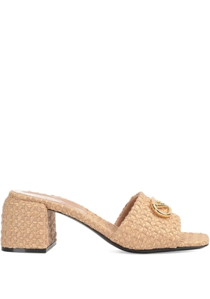 Sergio Rossi 55mm Surge block-heel mules - Neutrals