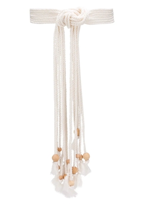 Philosophy Di Lorenzo Serafini string tie belt - White