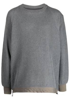 White Mountaineering crew-neck cotton jumper - Grey