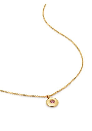 Monica Vinader October Birthstone necklace - Gold