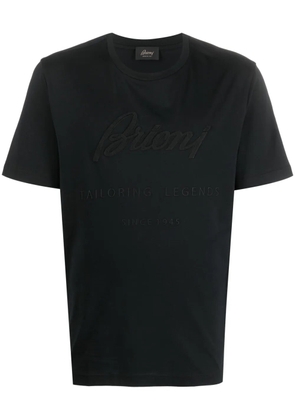 Brioni logo-appliqué cotton T-shirt - Black