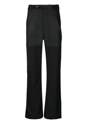 Onefifteen x ANOWHEREMAN check-pattern trousers - Black