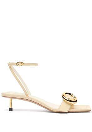 Jacquemus 40mm Les Regalo leather sandals - Neutrals