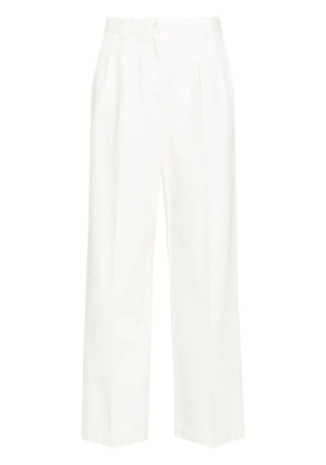 A.P.C. high-rise wide-leg trousers - White