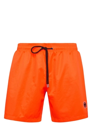 Philipp Plein appliqué-logo swim shorts - Orange