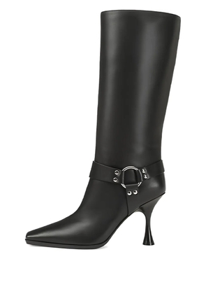 Sergio Rossi 75mm leather heeled boots - Black