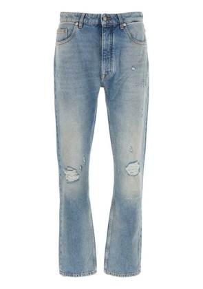 Palm Angels monogram-print jeans - Blue