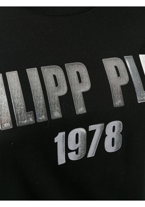 Philipp Plein metallic 1978 logo T-shirt - Black