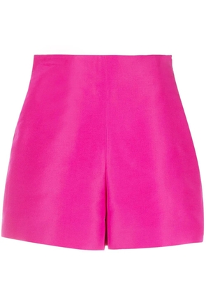 Valentino Garavani high-waisted silk shorts - Pink