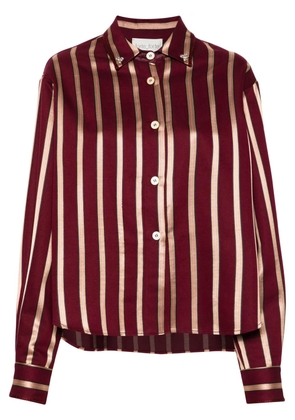 Forte Forte long-sleeve striped shirt - Red