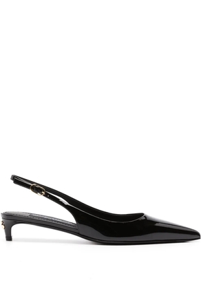 Dolce & Gabbana 40mm patent slingback pumps - Black