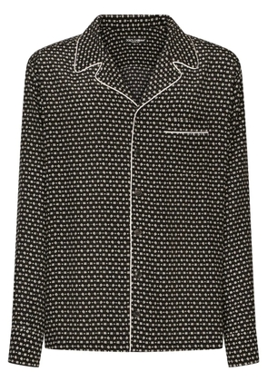 Dolce & Gabbana DG-print silk shirt - Black