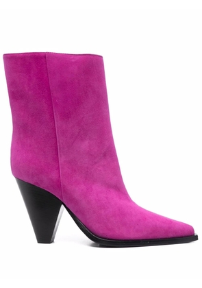 Scarosso Emily suede boots - Pink