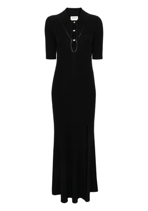 Zadig&Voltaire Lysa ribbed-knit maxi dress - Black