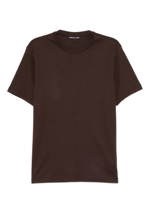 Michael Kors logo-embroidered T-shirt - Brown