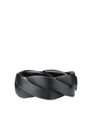 David Yurman DY Helios band ring (9mm) - Black