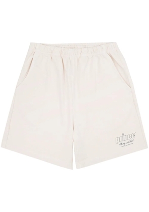 Sporty & Rich Prince Health cotton track shorts - Neutrals