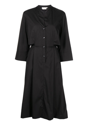 Agnona three-quarter midi shirt dress - Black
