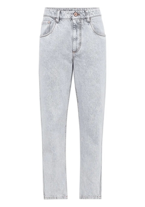 Brunello Cucinelli mid-rise tapered jeans - Blue