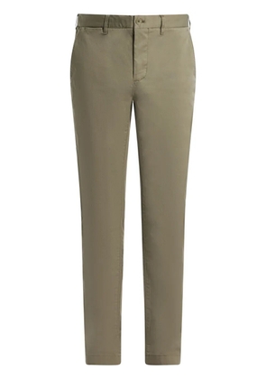 Lacoste slim-cut twill trousers - Green