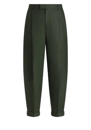 Dolce & Gabbana turn-up hem trousers - Green