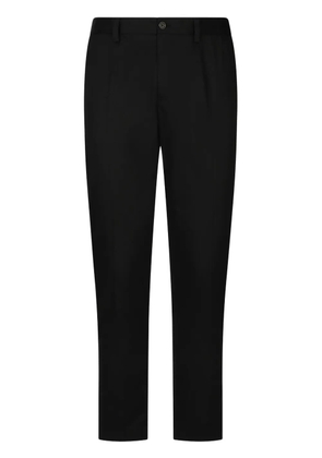 Dolce & Gabbana logo-embossed tailored trousers - Black
