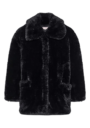 Free People faux-fur collar coat - Black