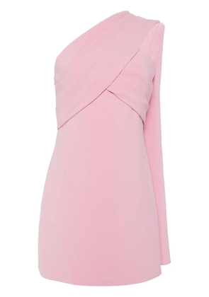 Elie Saab one-shoulder crepe minidress - Pink
