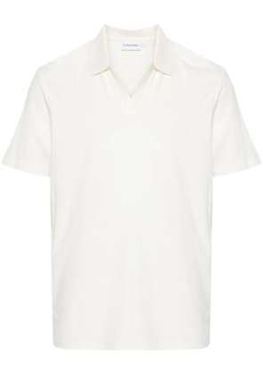 Calvin Klein logo-detail polo shirt - White