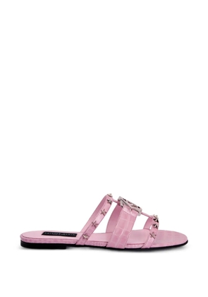 Philipp Plein star-studded sandals - Pink