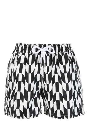 Frescobol Carioca Copacabana checked swim shorts - Black