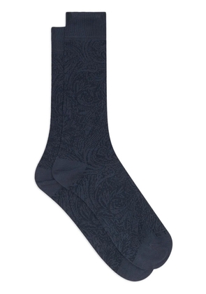 ETRO paisley-jacquard socks - Blue