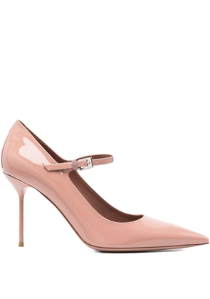 Paris Texas 90mm Lidia patent leather ankle-strap pumps - Pink