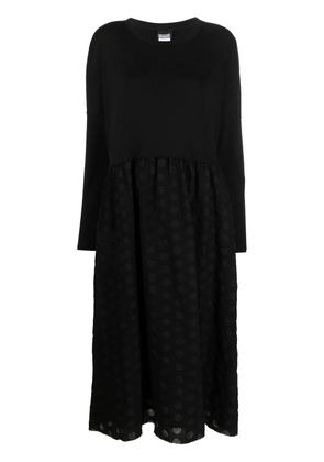 Kristensen Du Nord long-sleeved woollen shift dress - Black