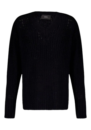 COMMAS V-neck knit sweater - Black