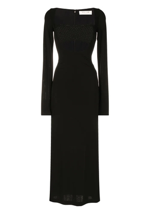 1017 ALYX 9SM bandeau-panel macramé knit dress - Black