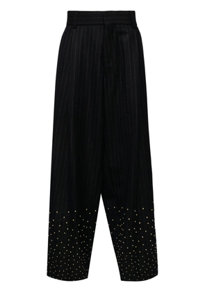 Kolor stud-embellishment wool trousers - Blue