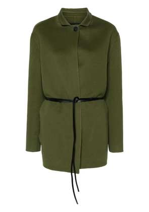 Fabiana Filippi belted single-breasted coat - Green