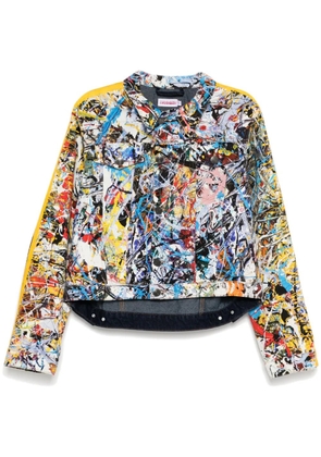 Charles Jeffrey Loverboy art denim jacket - Blue