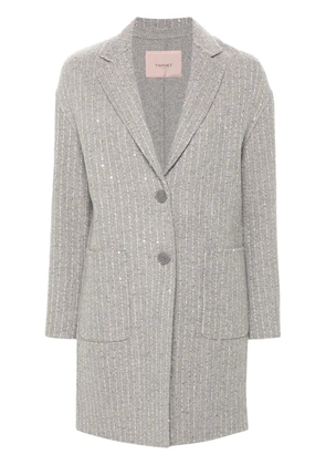 TWINSET sequinned coat - Grey