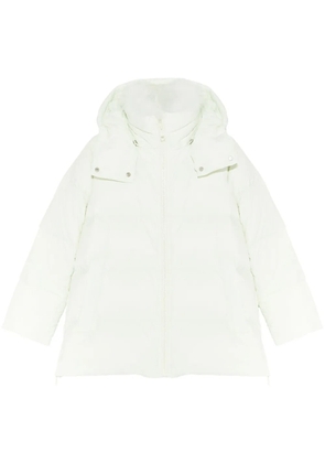 Yves Salomon shearling-trimmed down jacket - Green